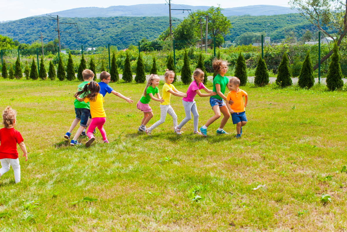 Children Playing Outdoor Games