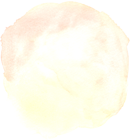 Orange Yellow Circle Stain Watercolor